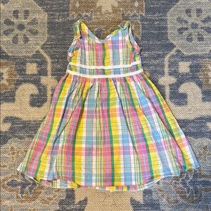 Colorful Plaid Kids Dress